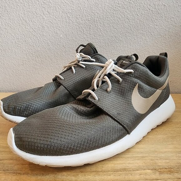 Nike Mens Roshe One Running Shoes Sneakers 511881-306 Cargo Khaki Green Size 13 - Picture 6 of 12